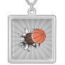 basketball breaking through powerful jewelry