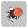 basketball breaking through powerful stickers
