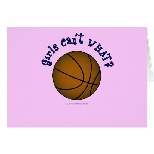 Basketball - Brown/Blue Greeting Cards