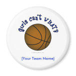 Basketball - Brown/Blue Magnets