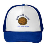 Basketball - Brown/Blue Mesh Hat