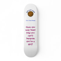 Basketball - Brown/Blue Skateboard