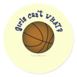 Basketball - Brown/Blue Sticker