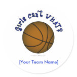 Basketball - Brown/Blue Stickers