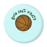 Basketball - Brown/Green Refrigerator Magnets