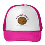 Basketball - Brown/Pink Hat