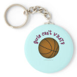 Basketball - Brown/Pink Key Chain