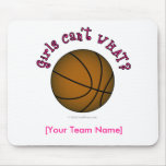 Basketball - Brown/Pink Mousepad