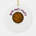 Basketball - Brown/Pink Ornament