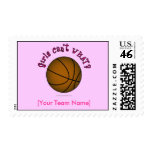 Basketball - Brown/Pink Stamps