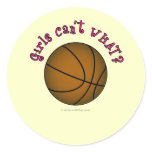 Basketball - Brown/Pink Sticker