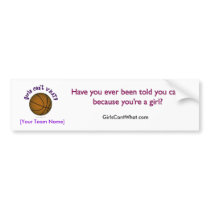 Basketball - Brown/Purple bumper stickers