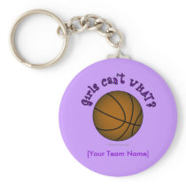 Basketball - Brown/Purple keychains
