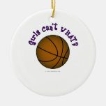 Basketball - Brown/Purple Ornaments