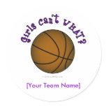 Basketball - Brown/Purple Sticker