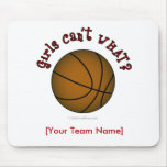 Basketball - Brown/Red Mouse Pads