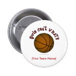 Basketball - Brown/Red Pin