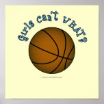 Basketball - Brown/Sky Blue Poster