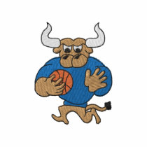 Basketball Bull embroidered shirts