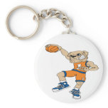 Basketball-Bulldog Keychain