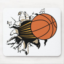 Basketball Burst Mouse Pad