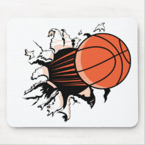 Basketball Burst mousepads by alternateworlds Basketball Burst mousepads