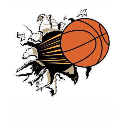 Basketball Burst t-shirt by sports_tshirts