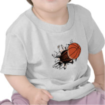 Basketball Burst t-shirts by alternateworlds Basketball Burst t-shirts