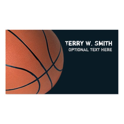Basketball Business Card (front side)