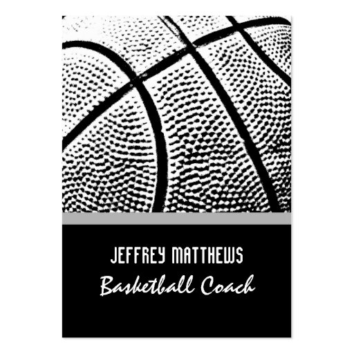Basketball Business Card Template (front side)