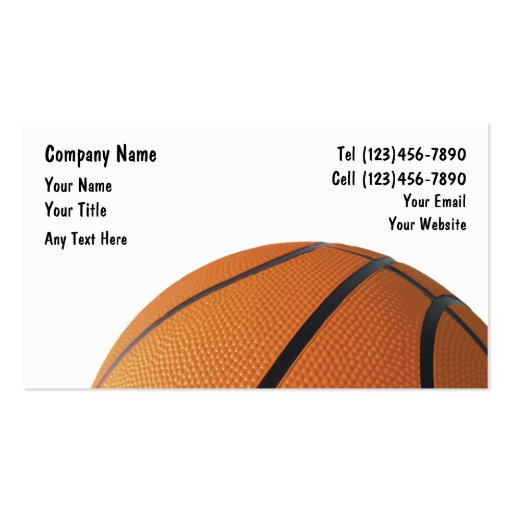 Basketball Business Cards