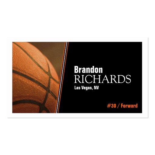Basketball - Business Cards (front side)