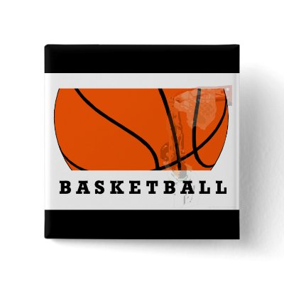 Basketball Button by mustardseedimprints