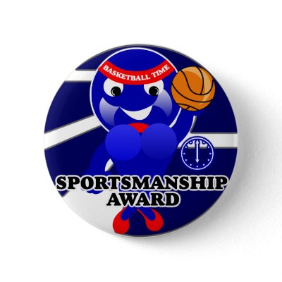 Basketball Camp Sportsmanship Award Button by Baysideimages