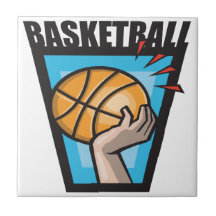 Basketball Ceramic Tile