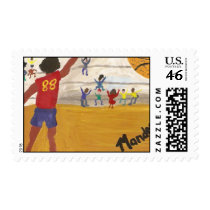 Basketball Champion Postage Stamp