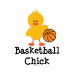 Basketball Chick Girls Ringer T shirt