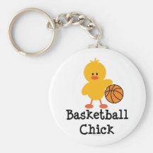 Basketball Chick Key Chain