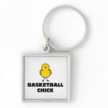 Basketball Chick Key Chain