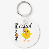Basketball Chick keychains by chicktshirts Basketball Chick keychains