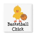 Basketball Chick Magnet