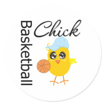 Basketball Chick stickers by chicktshirts Basketball Chick stickers