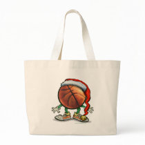 Basketball Christmas Tote Bags