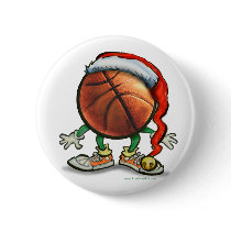 Basketball Christmas buttons by FunGraphix Basketball Christmas buttons
