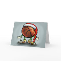 Basketball Christmas cards by FunGraphix Basketball Christmas cards