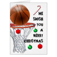 basketball Christmas cards