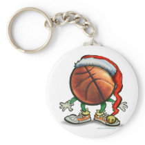 Basketball Christmas Keychains
