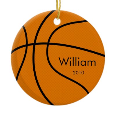 Basketball Christmas Ornament