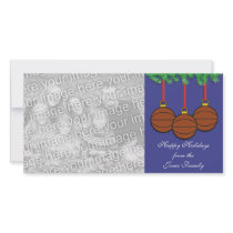 Basketball Christmas Photo Card
