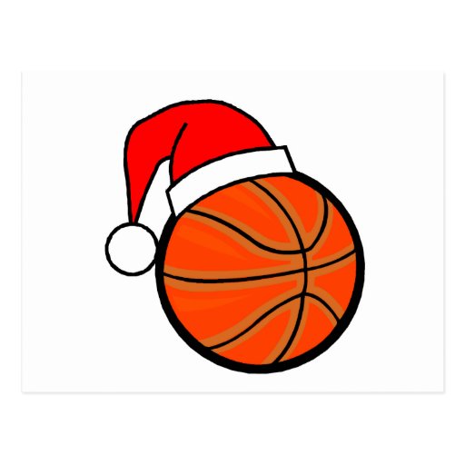 Basketball Christmas Postcard Zazzle